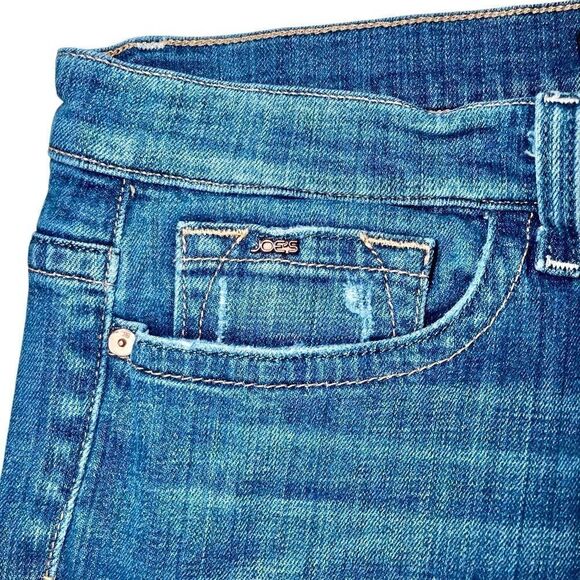 Joe’s Jeans The Cigarette Cuffed Crop Jeans in Blue Wash Women’s 31 - Picture 4 of 11